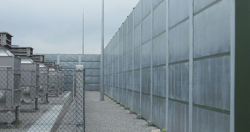 An acoustic barrier to reduce noise