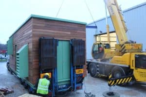 The new acoustic plant room is all loaded up and ready to go