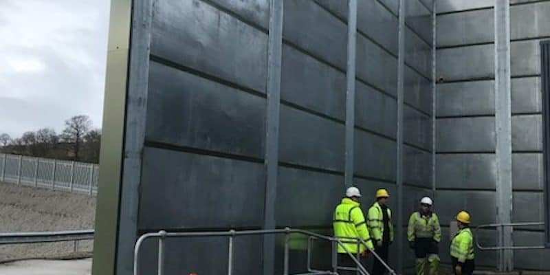 The Kimpton Acoustics team on site as the Acoustic Barriers are dismantled