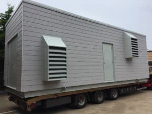 The latest containerised plant room leaves the workshop for Aberdeen